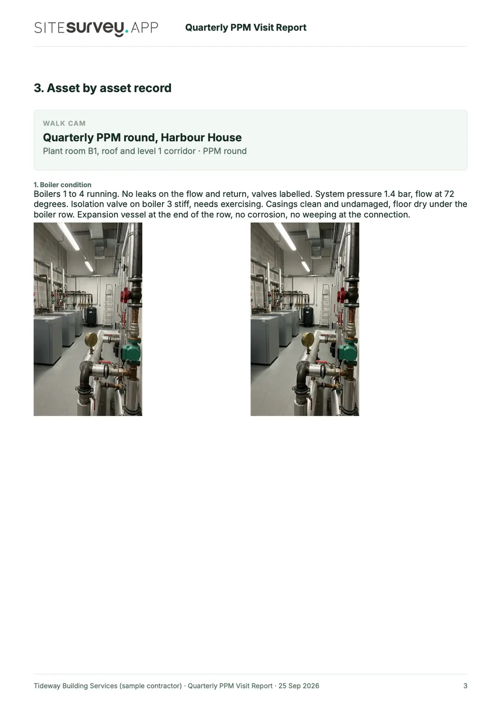 PPM visit report, page 3