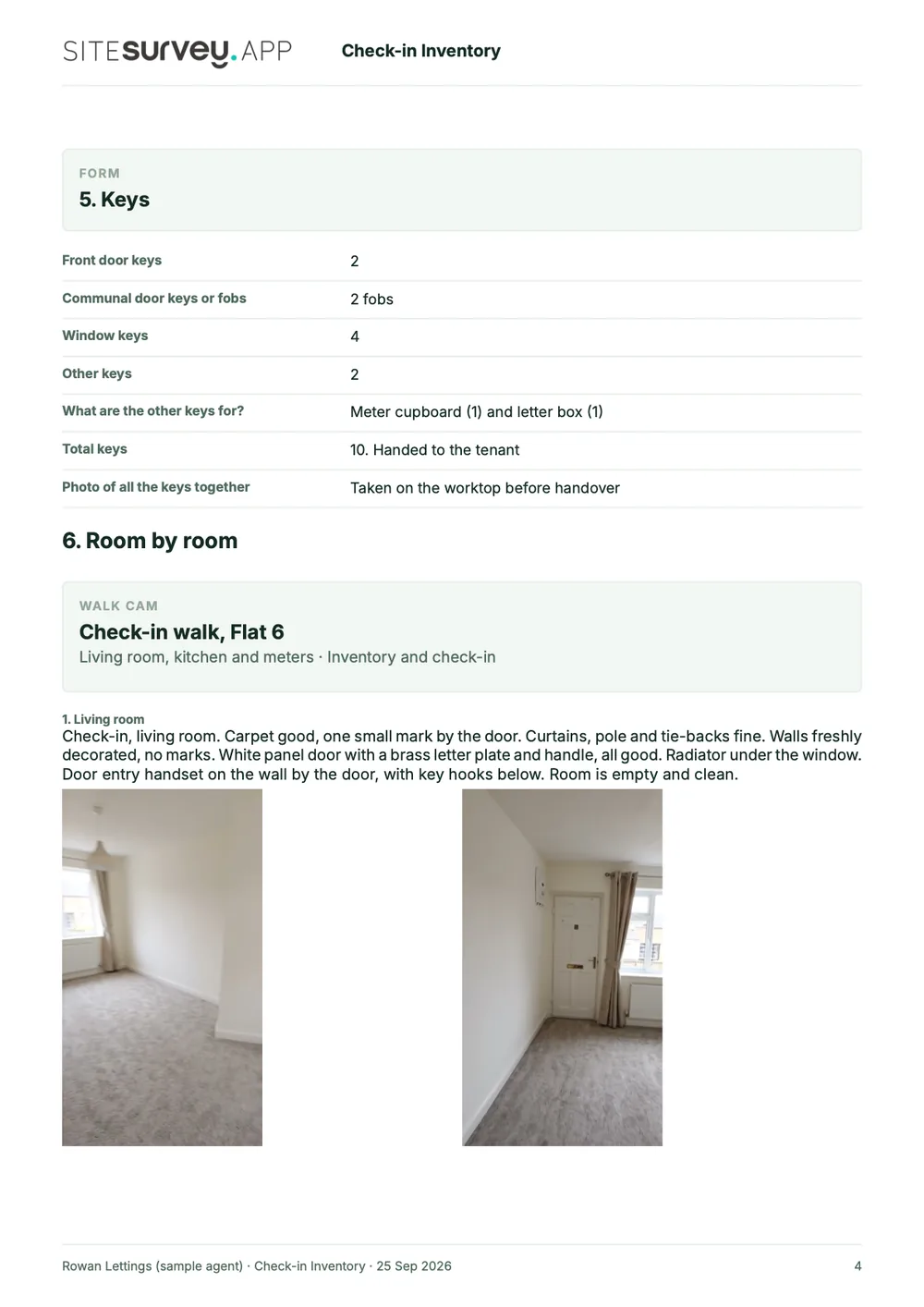 Property inventory report, page 4