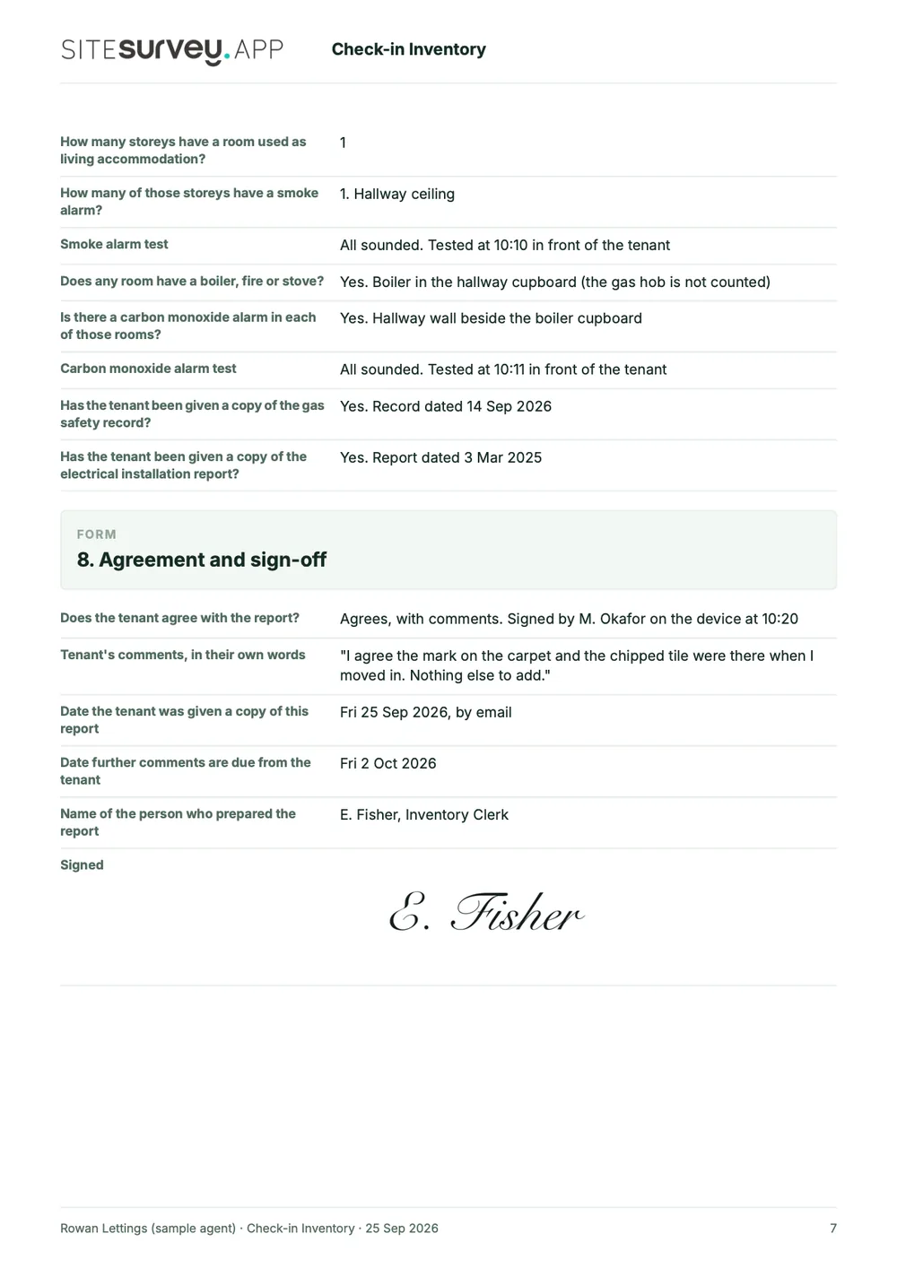 Property inventory report, page 7